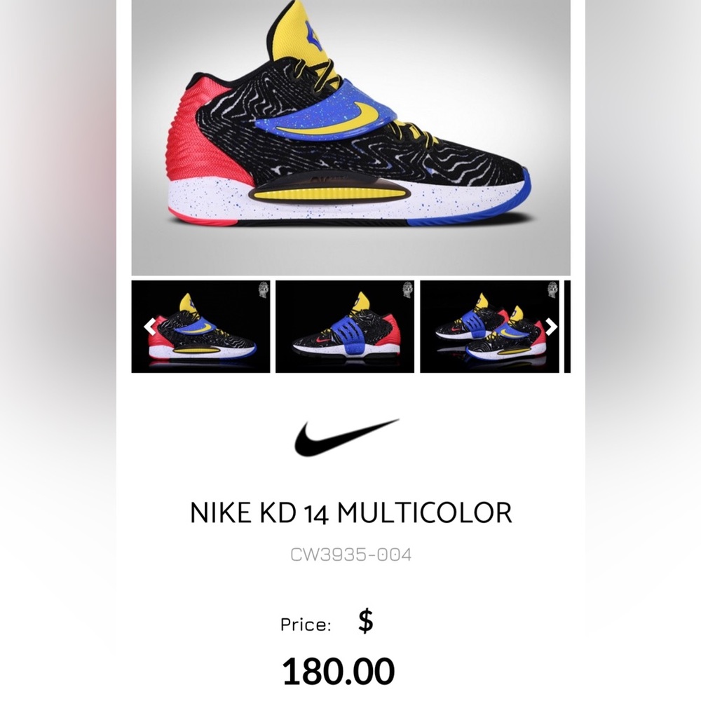 Men Nike Kd 14 pop art shoe